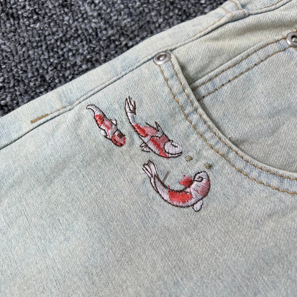 Gallery Dept. Distressed Wide-Leg Jeans Blue - 15