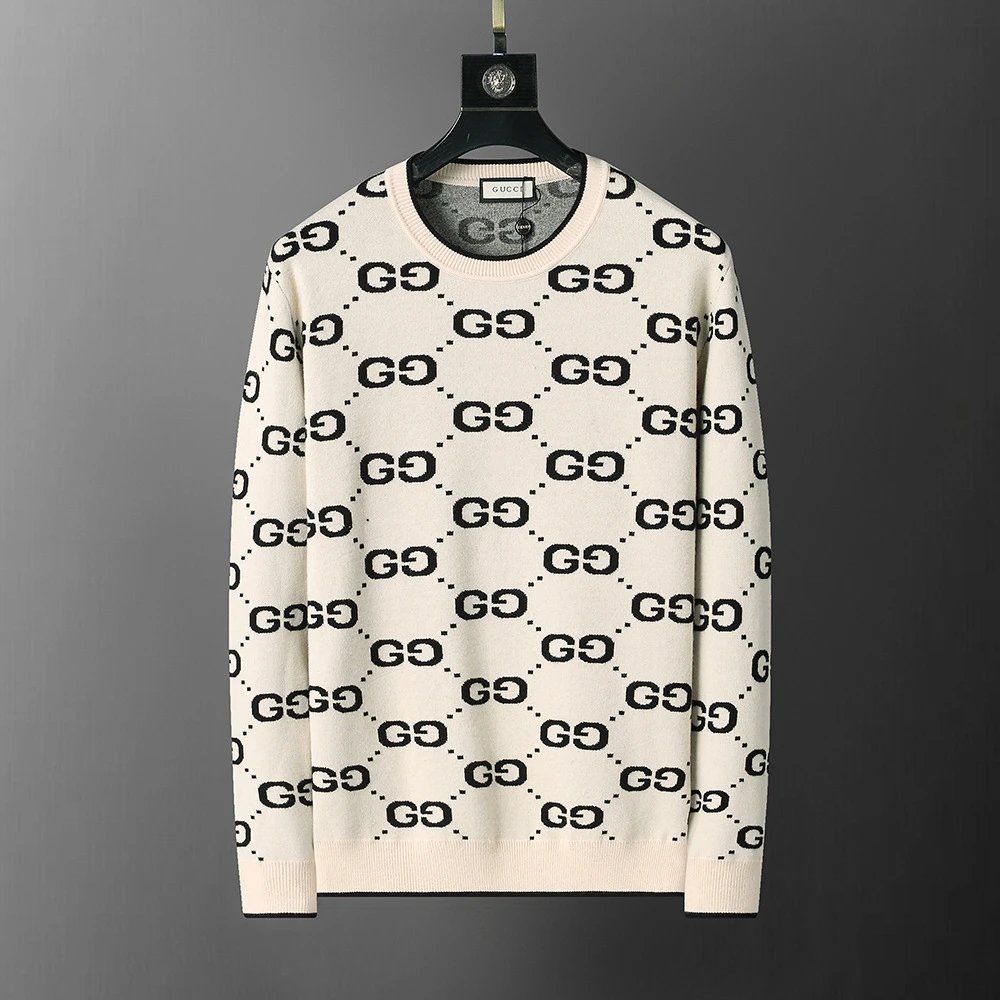 Louis Vuitton Knitwear Crewneck Knit Sweater — 3114 apricot color