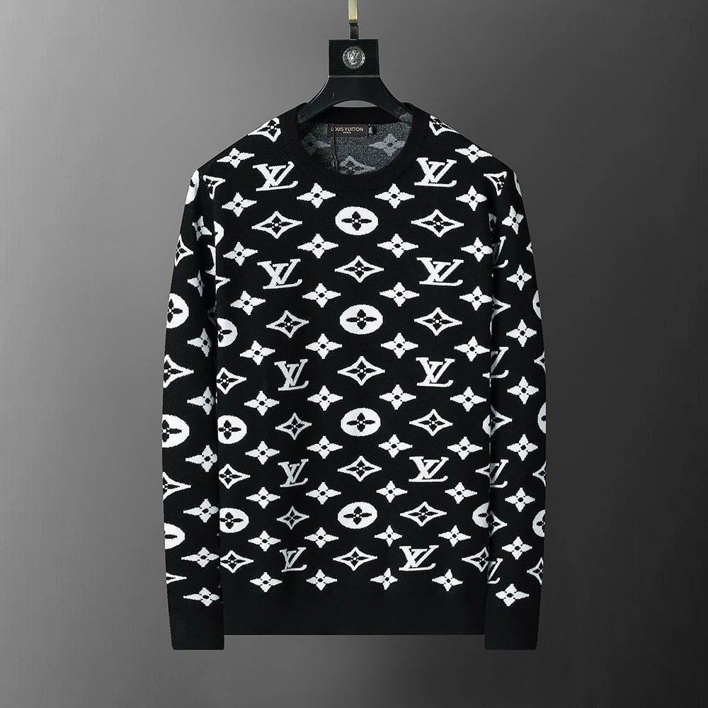 Louis Vuitton Knitwear Crewneck Knit Sweater — 3136 black