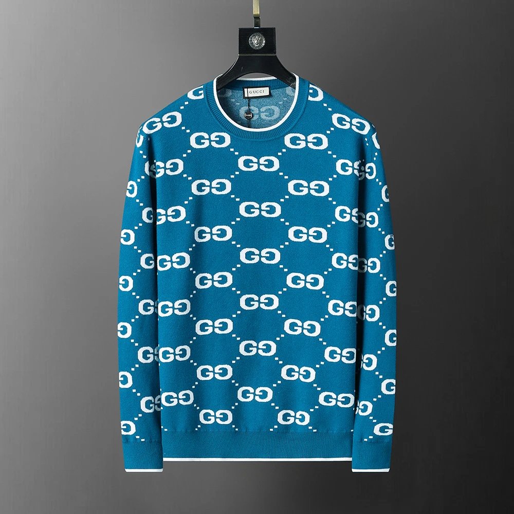 Louis Vuitton Knitwear Crewneck Knit Sweater — 3114 blue