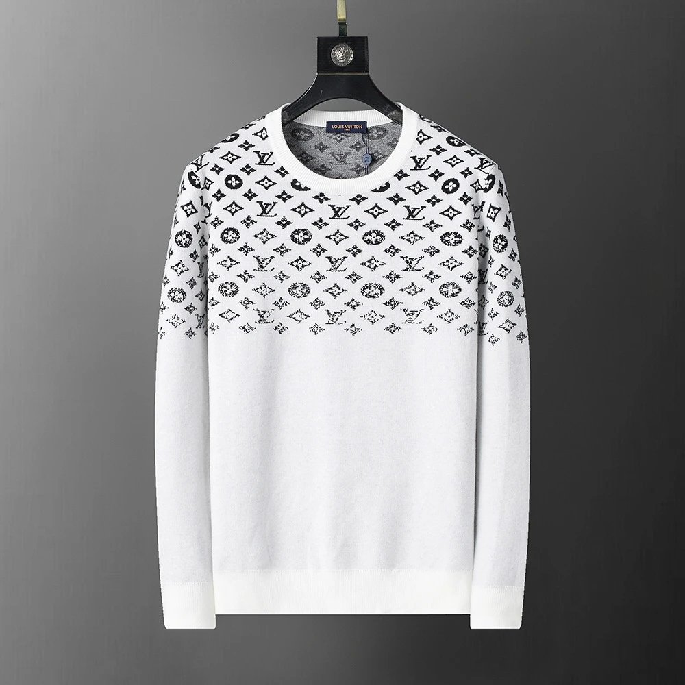 Louis Vuitton Knitwear Crewneck Knit Sweater — 3121 white