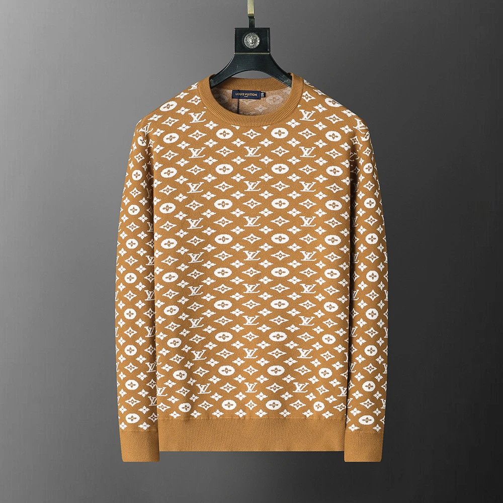 Gucci Knitwear Crewneck logo-pattern knit sweater — 3137 Kasai