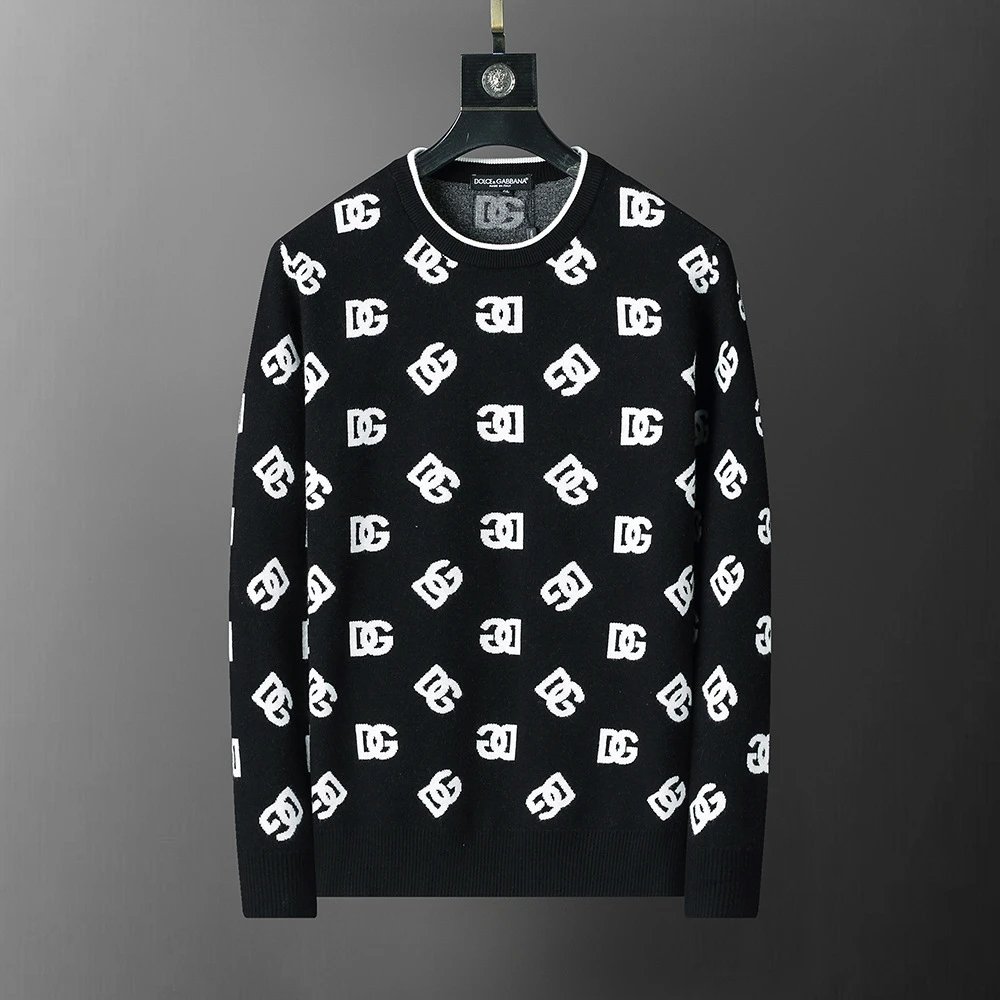 Louis Vuitton Knitwear Crewneck Knit Sweater — 3120 black