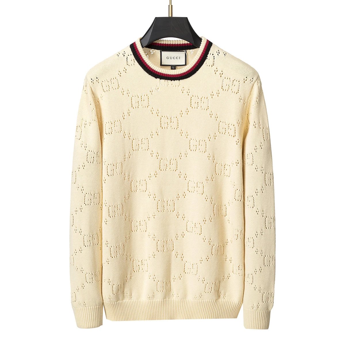 Gucci Knitwear Crewneck logo-pattern knit sweater image 2
