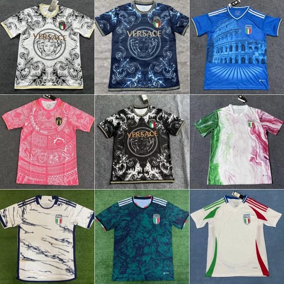 24 Italy home and away soccer training jerseys co-branded version of the full series of soccer jerseys uniforms wholesale to undertake on behalf of the hair