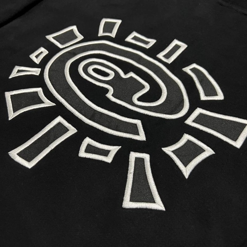 Corteiz Orbit Logo Black Raw Hem Jeans - 35