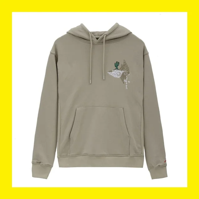 Cactus Jack Hoodies & Sweatshirts Embroidered and wing graphic hooded sweatshirt product detail image 2