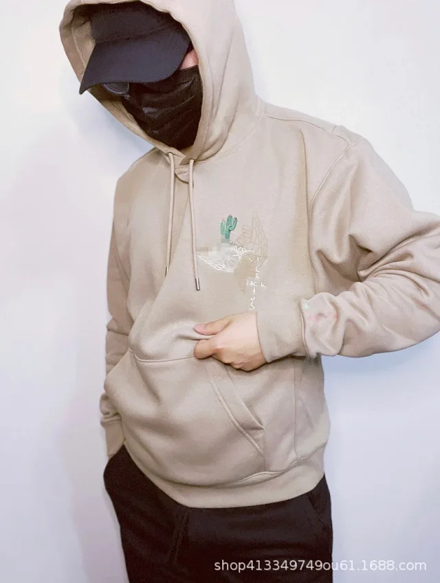 Cactus Jack Hoodies & Sweatshirts Embroidered and wing graphic hooded sweatshirt product detail image 4