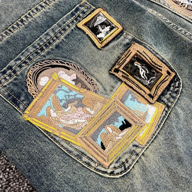 Unbranded Jeans OG 1 Straight-Leg Graphic-Pocket product detail image 12