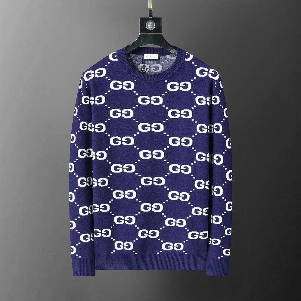 Louis Vuitton Knitwear Crewneck Knit Sweater — 3112 blue