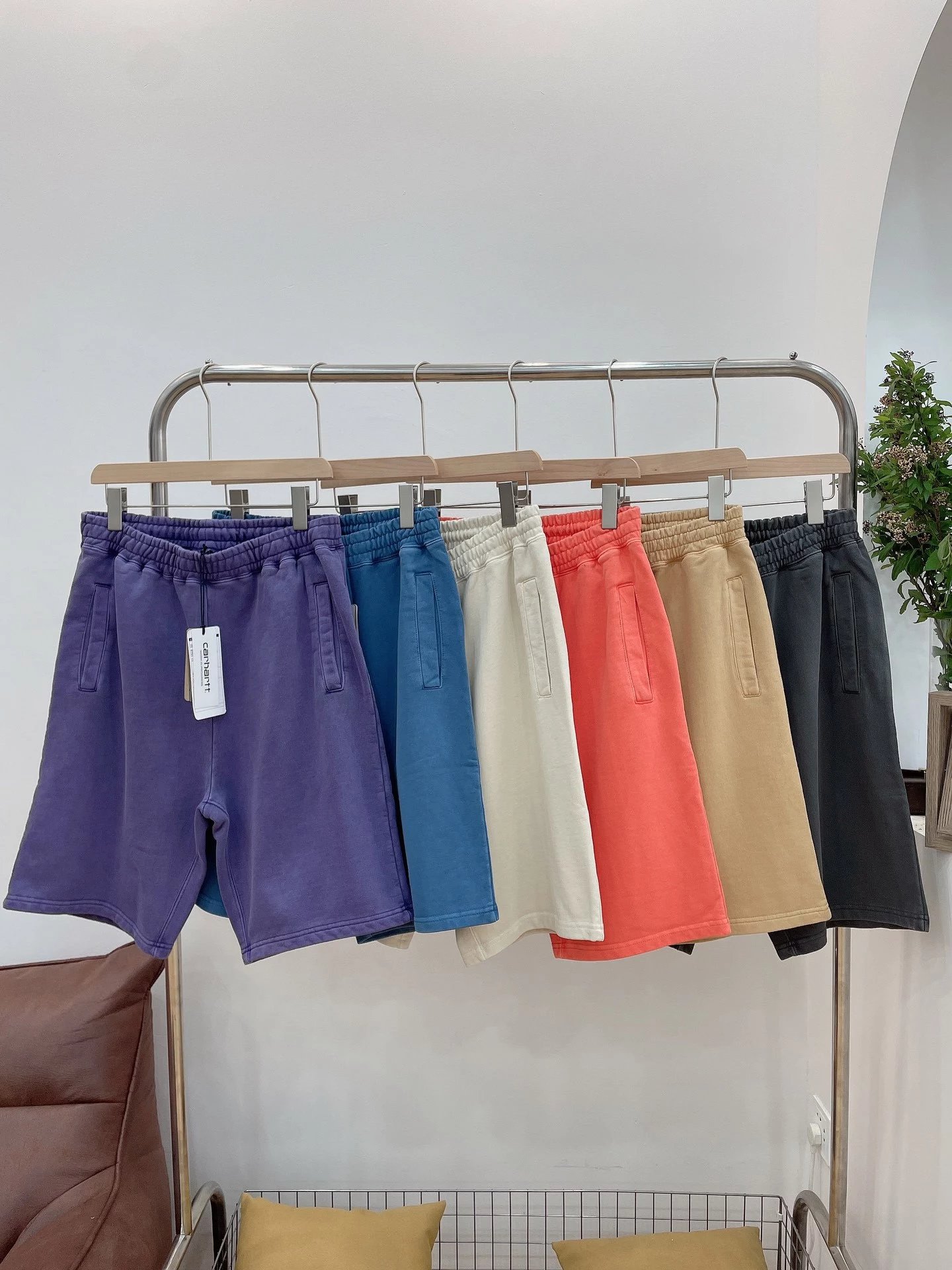 Carhartt Work In Progress Sweat Shorts Light Blue - 12