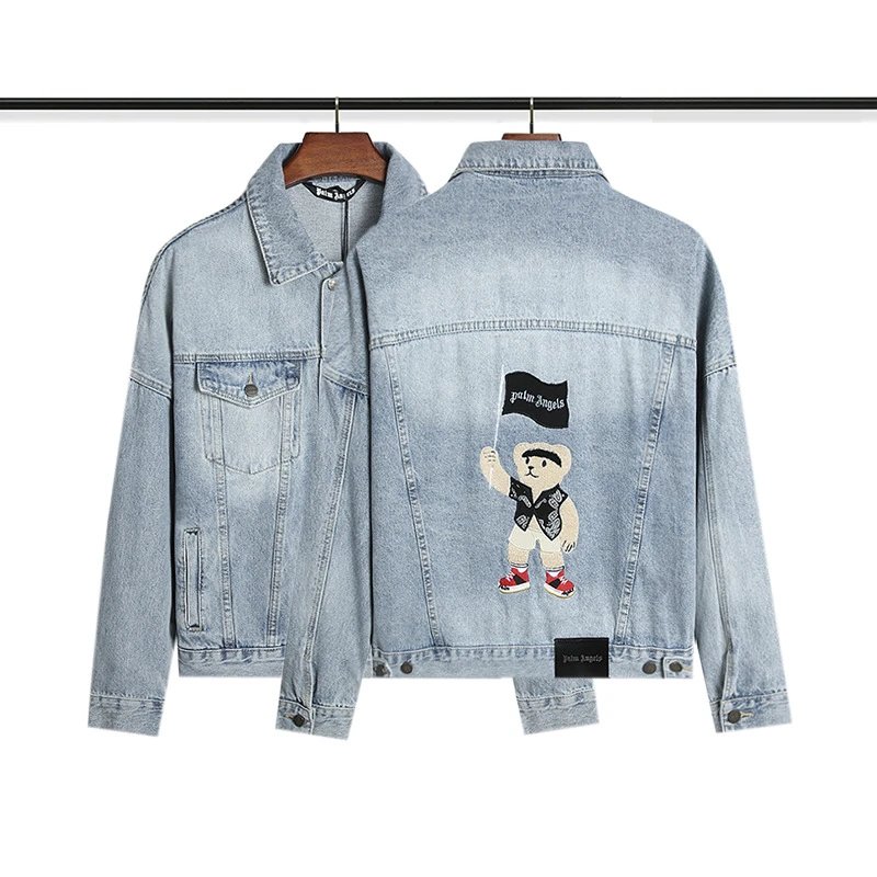 Palm Angels Denim Jacket Light Wash - 13