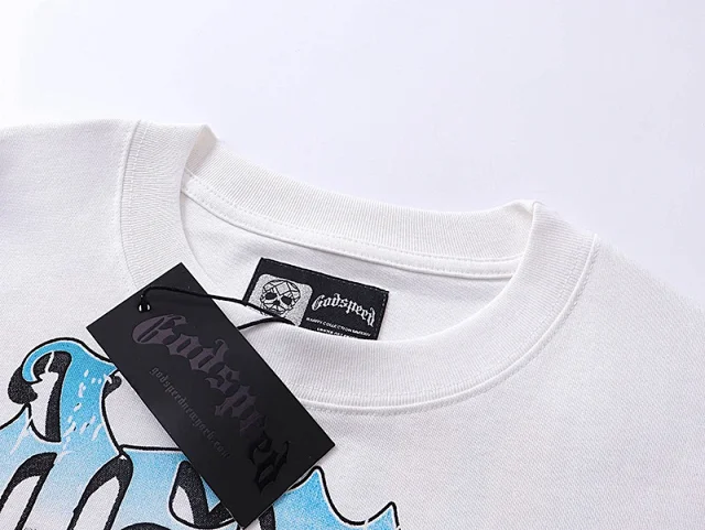 Godspeed T-Shirts Washed distressed graphic short-sleeve T-shirt product detail image 40