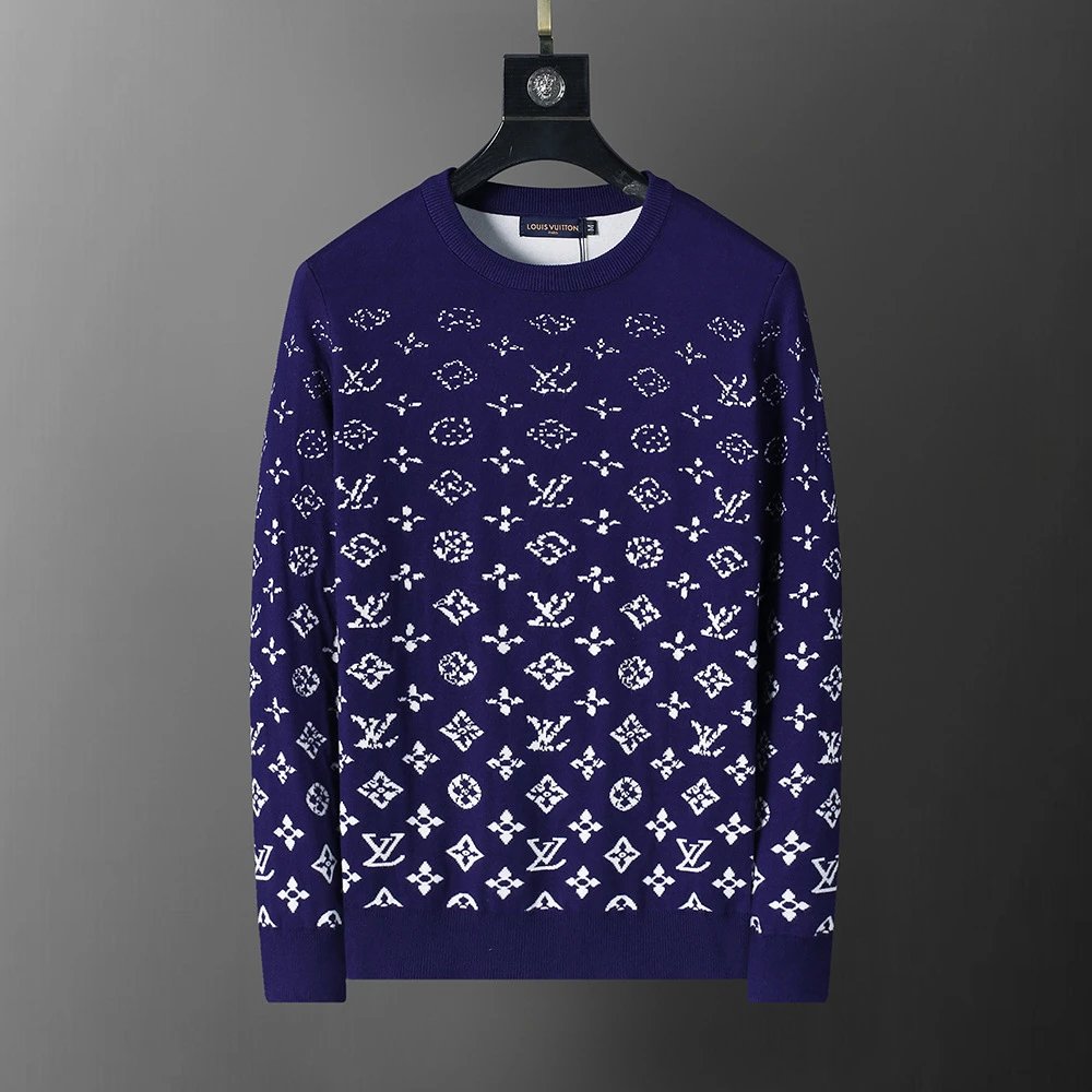 Louis Vuitton Knitwear Crewneck Knit Sweater — 3002 Violet-blue