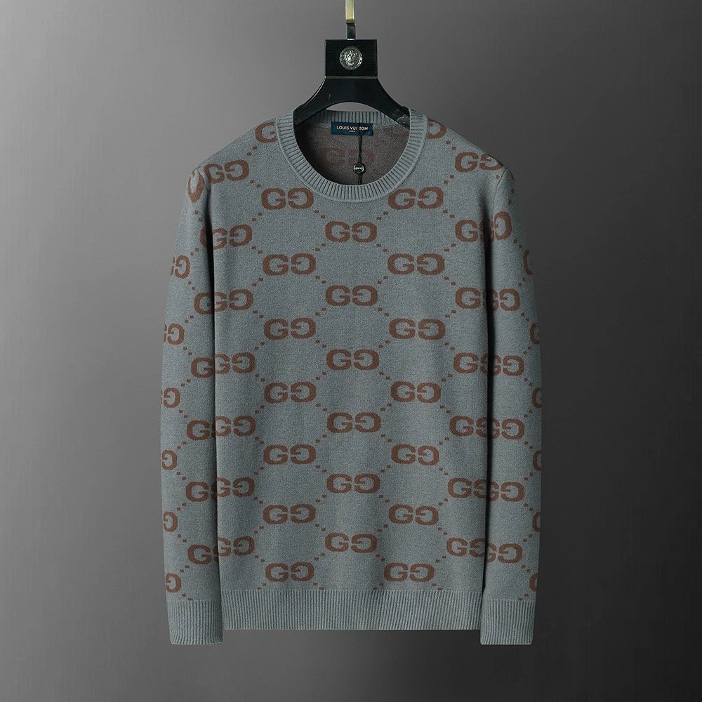 Louis Vuitton Knitwear Crewneck Knit Sweater — 3112 gray