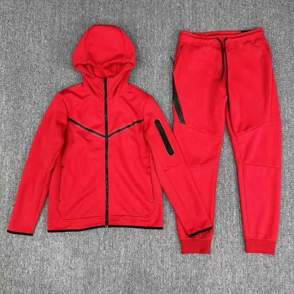 Nike Tech Fleece Gray Full-Zip Hoodie and Jogger Set - 21