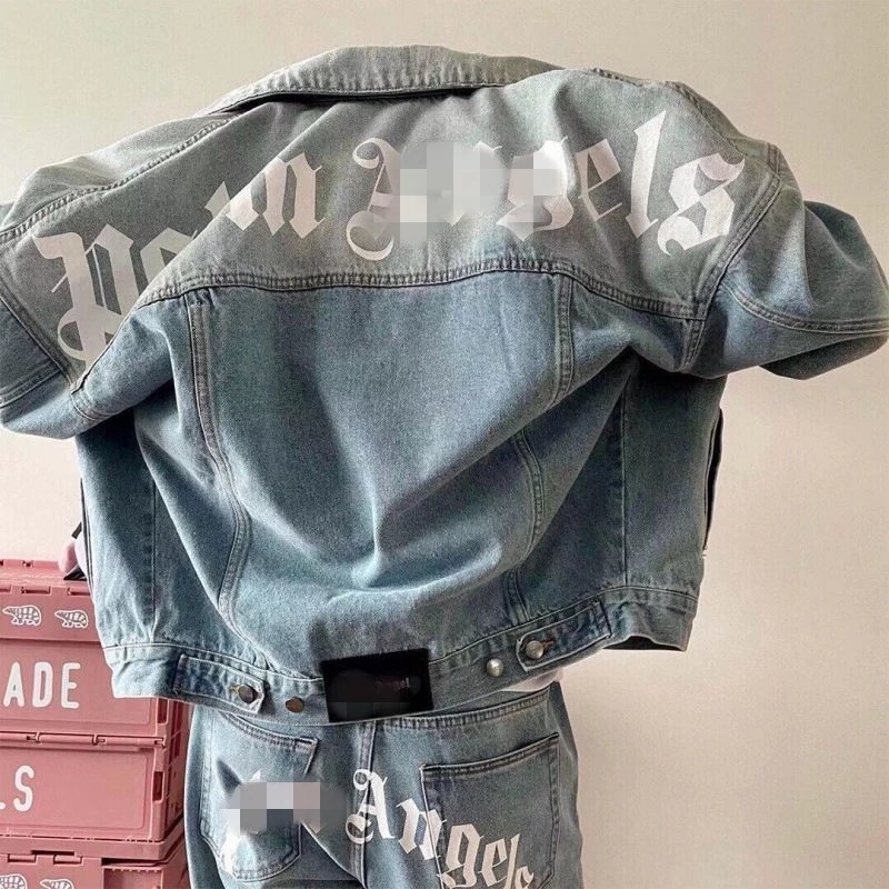 Palm Angels Denim Jacket Light Wash - 9