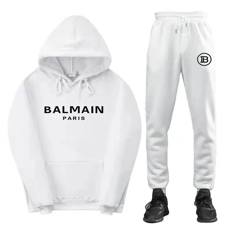 Balmain Paris Pink Hoodie and Sweatpants Set product photo 4
