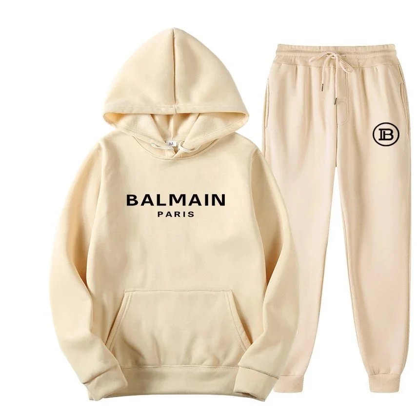 Balmain Paris Pink Hoodie and Sweatpants Set product photo 2