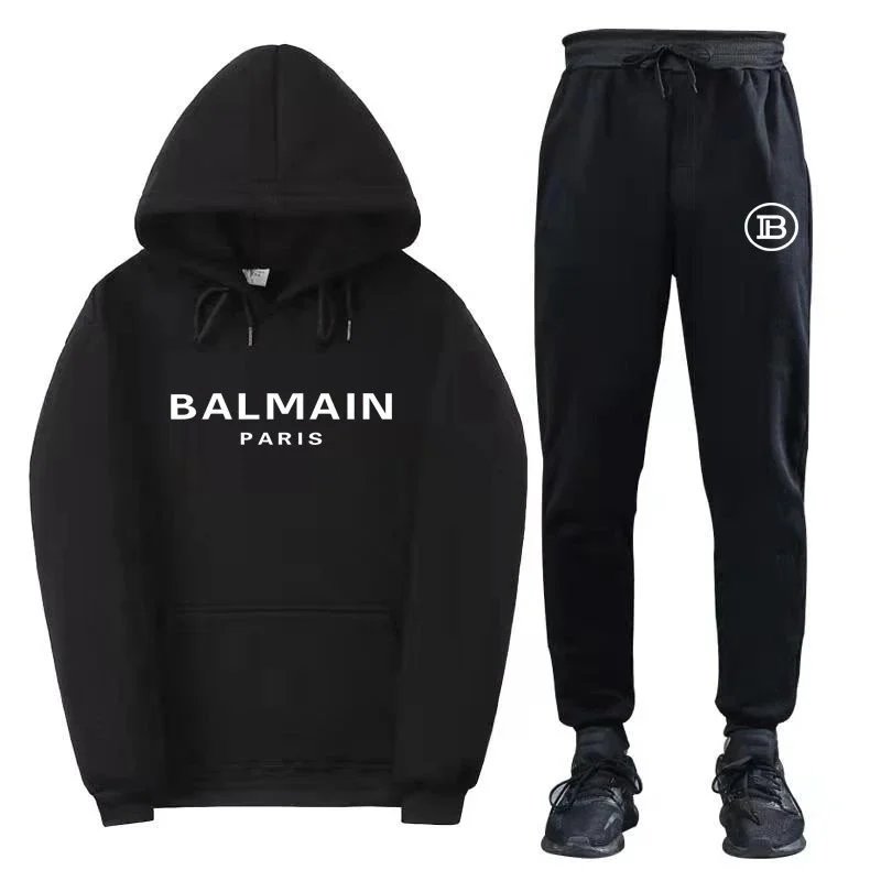 Balmain Paris Pink Hoodie and Sweatpants Set product photo 3
