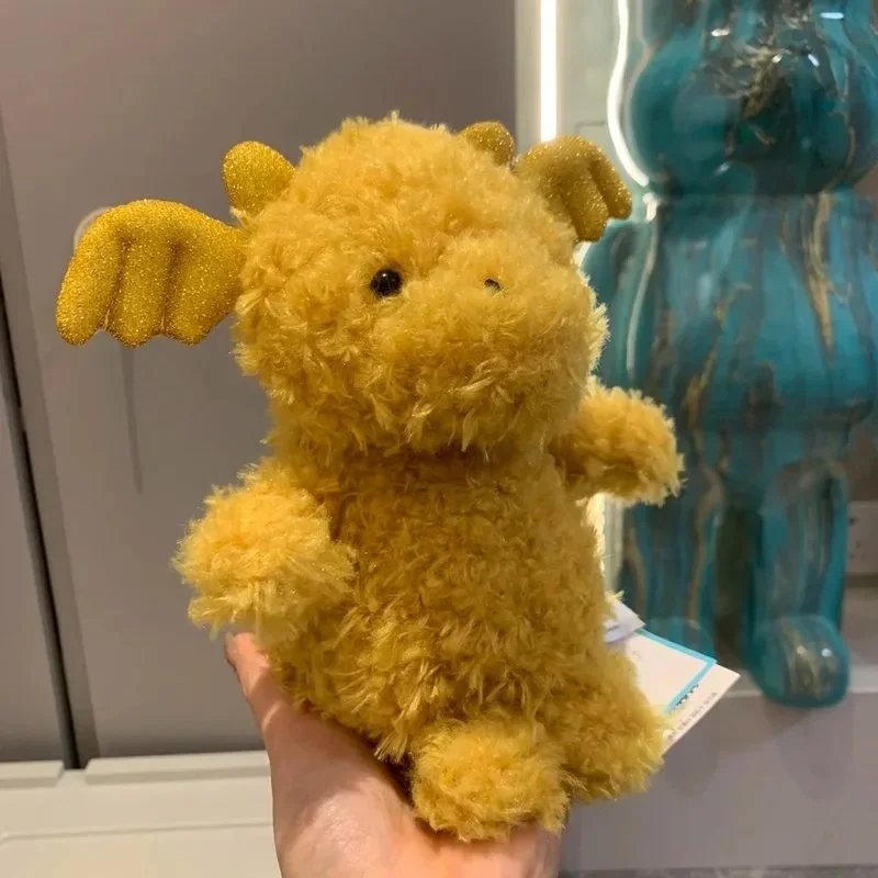 Curled Little Golden Dragon 18cm - Correct Version