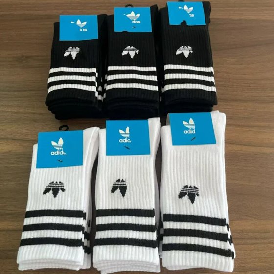Lili - Astor Three Bar Four Seasons Men's and Women's Black, White, Gray Middle Tube Running Sports Fitness Socks Wholesale Pure Cotton Thin Anti Odor