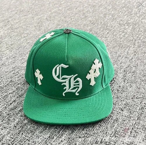 Lili-Summer Fashion Brand Hip Hop Hat Male CH White Leather Cross Red Baseball Cap Casual All-Match Crowe Cap - 724169