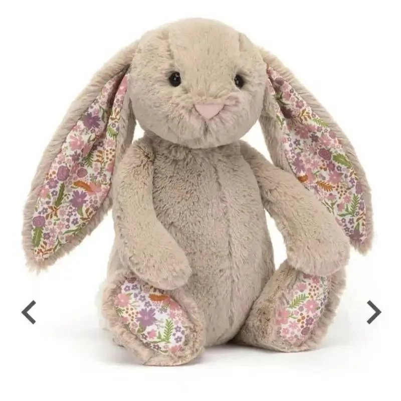 New Beige Floral Rabbit 31 cm SKU image