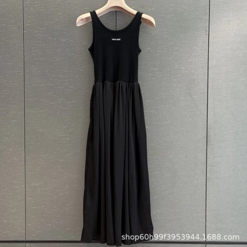 Black Sleeveless Long Dress Casual