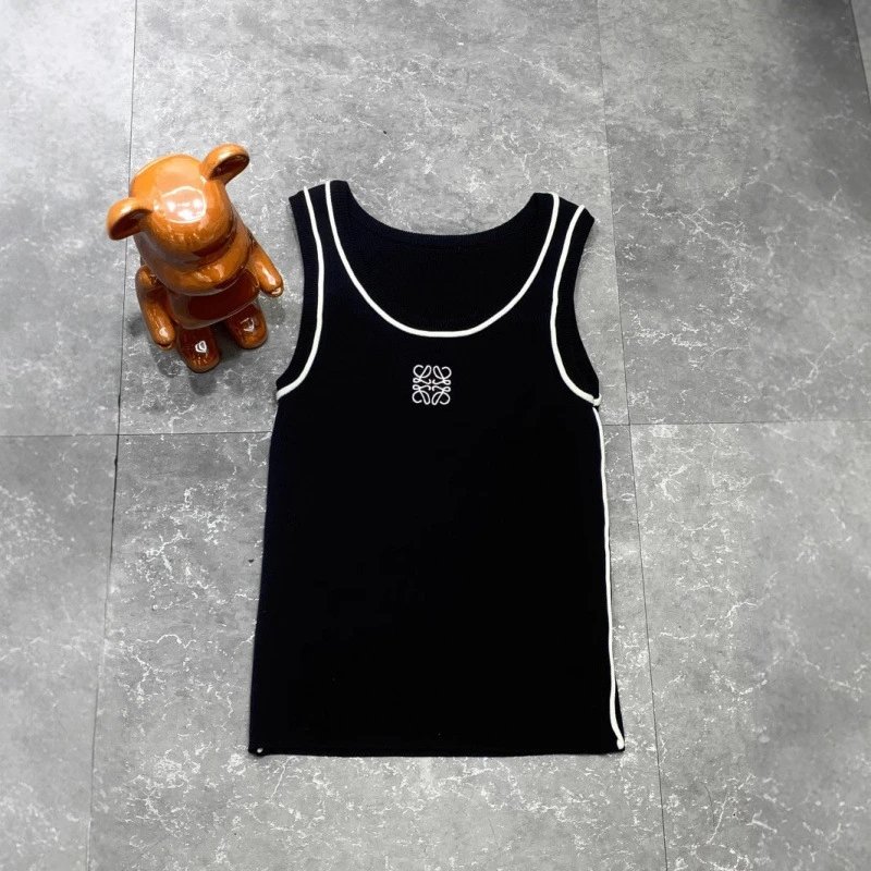 Loewe Tank Top Black Minimalist Sleeveless Dress
