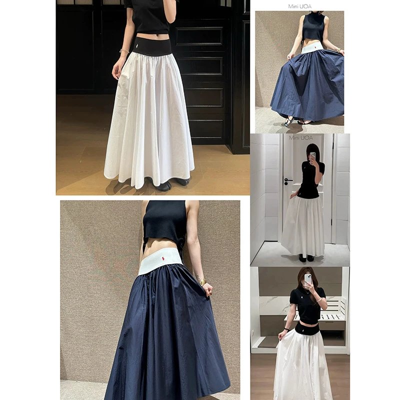 Mini UOA A-Line Skirt White Elegant Women's Fashion