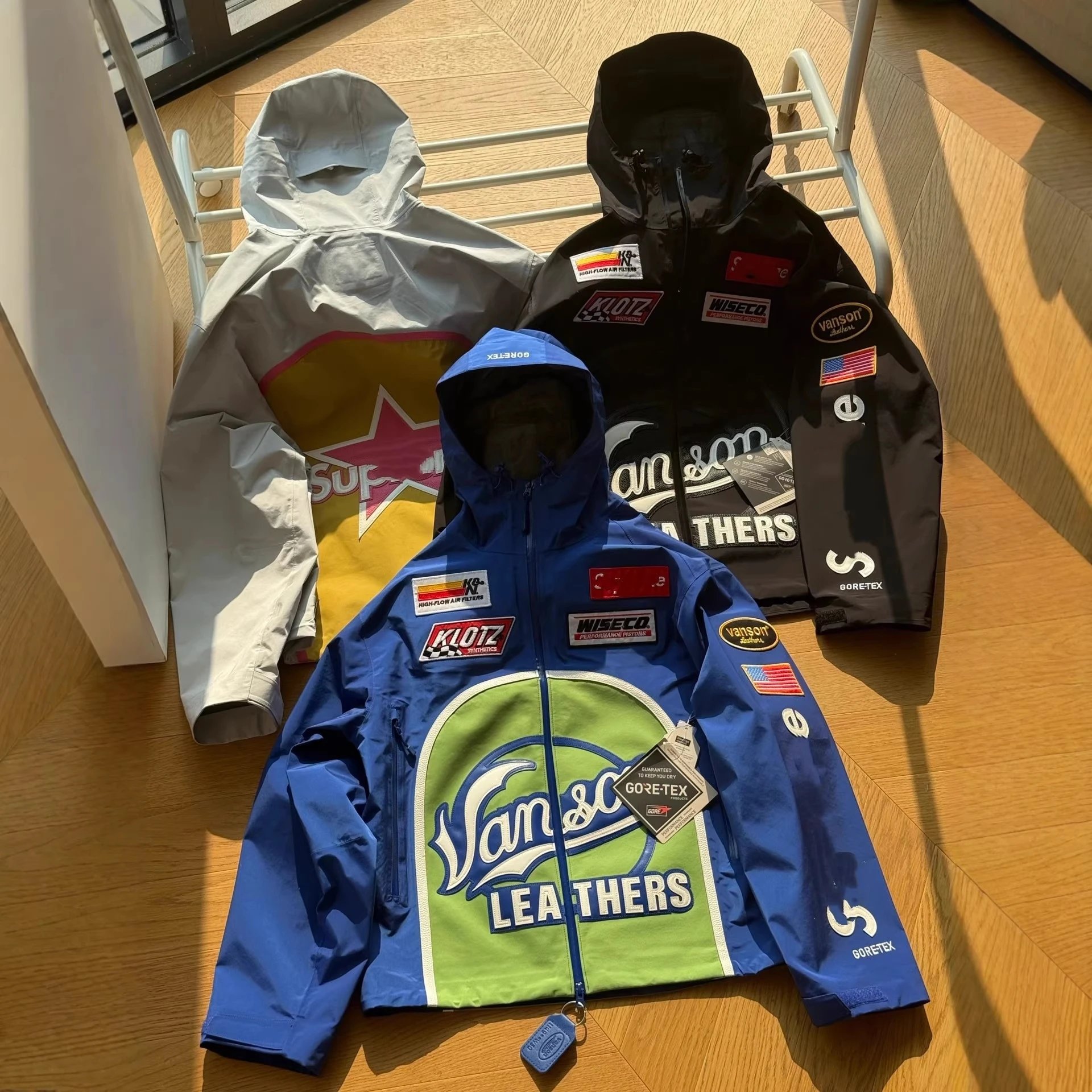 Vanson Leathers Blue Racing Jacket