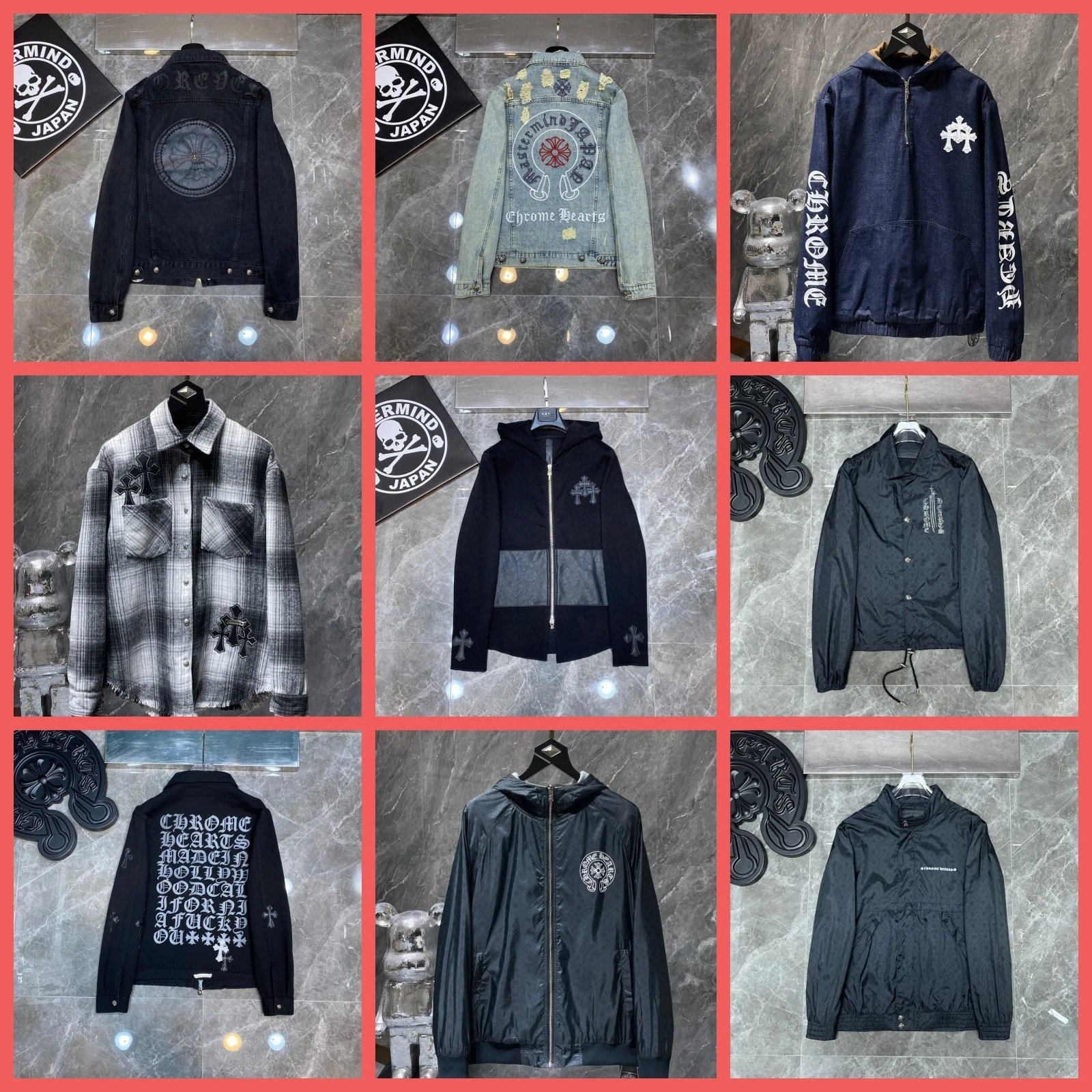 Chrome Hearts Denim Black Gothic Jacket