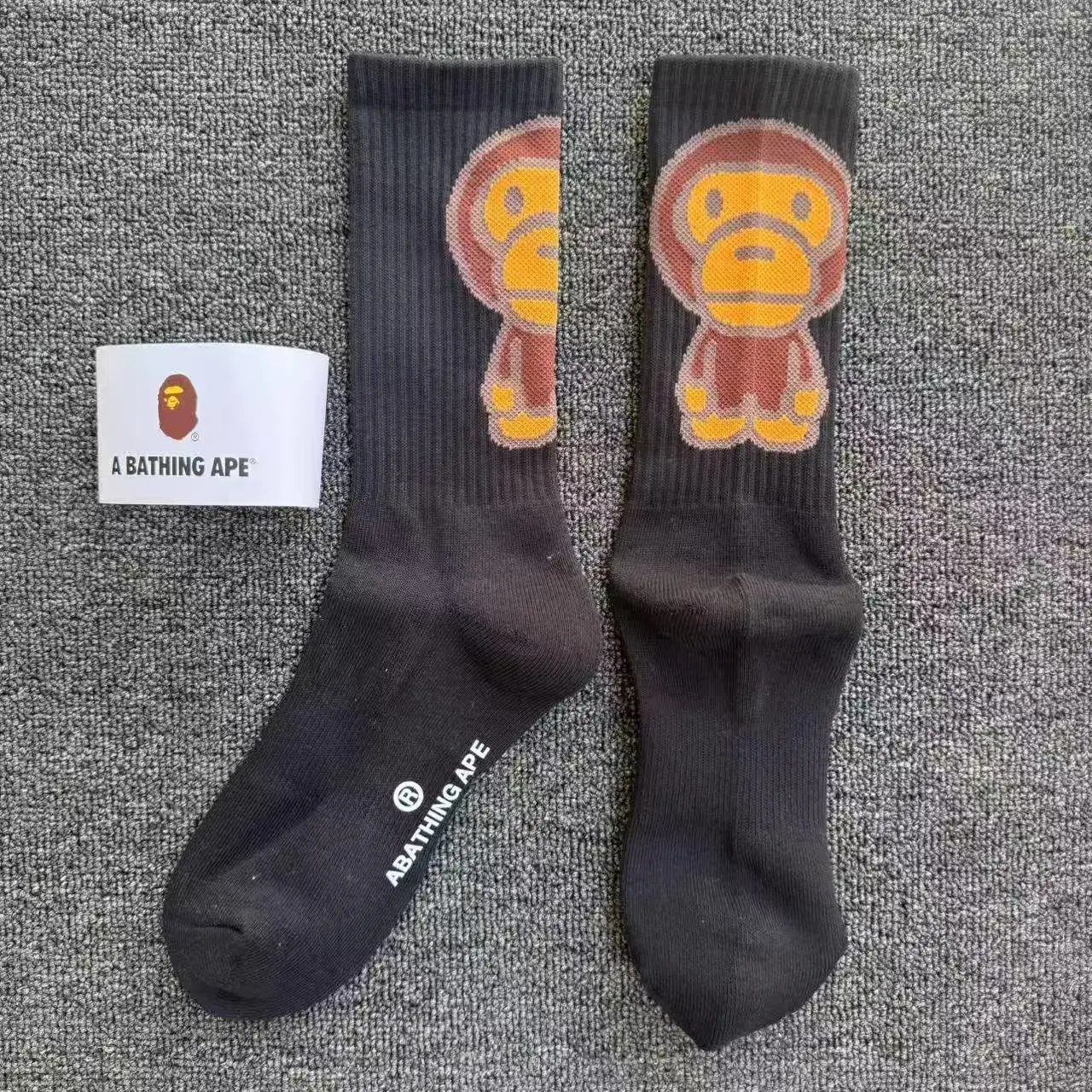 A Bathing Ape Mint Green Socks - 7