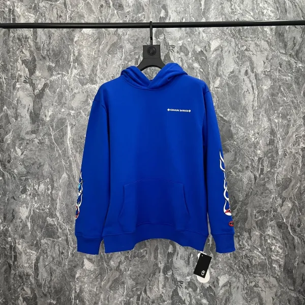 Chrome Hearts Space Graphic Hoodie Blue - 9
