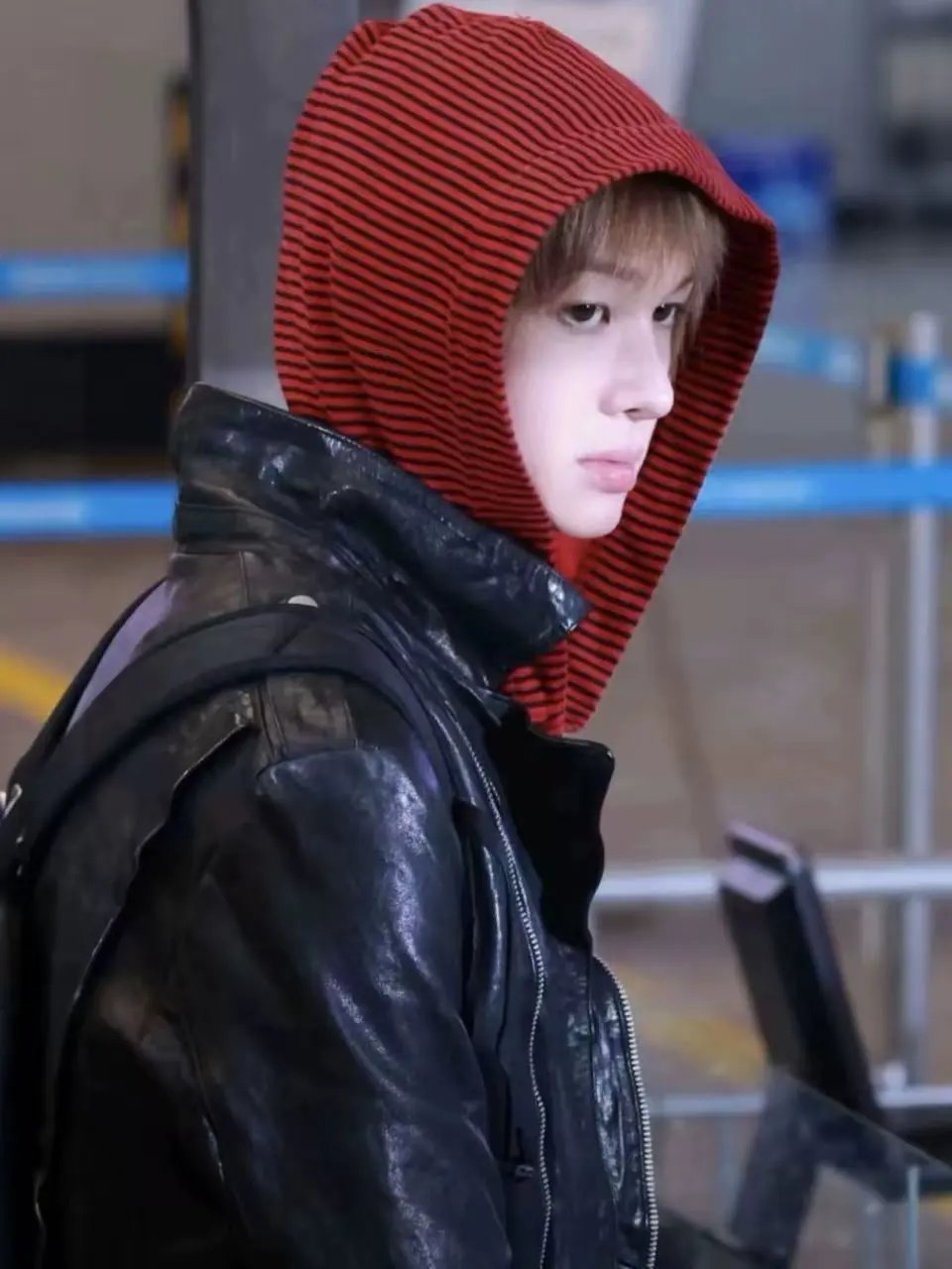 Design Ribbed Hooded Jacket Red Hoodie - 4