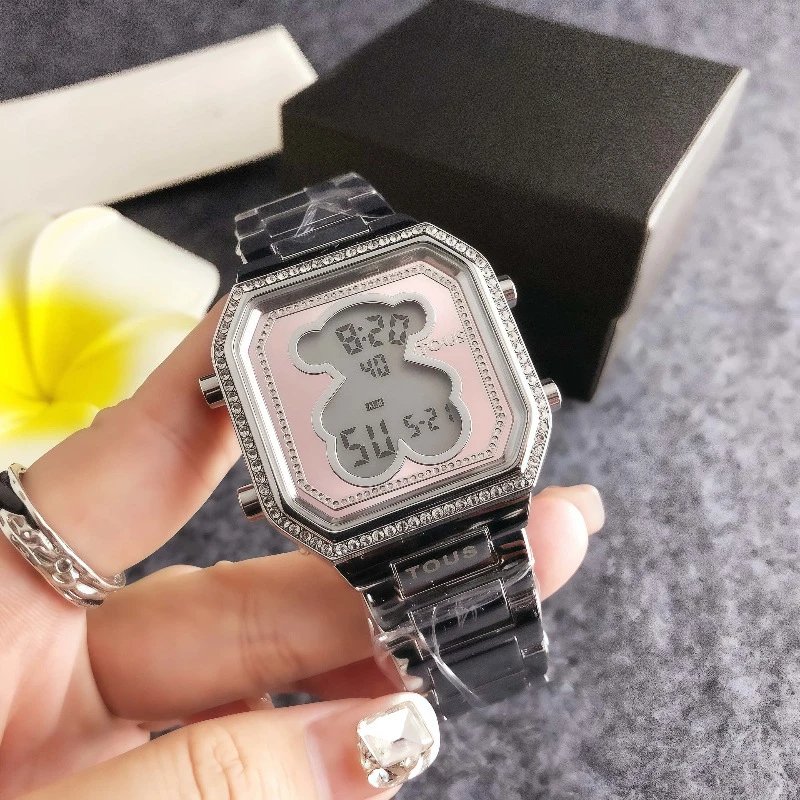Design TOUS Bear Digital Watch Gold Crystal-Embellished Smartwatch Watches - 4