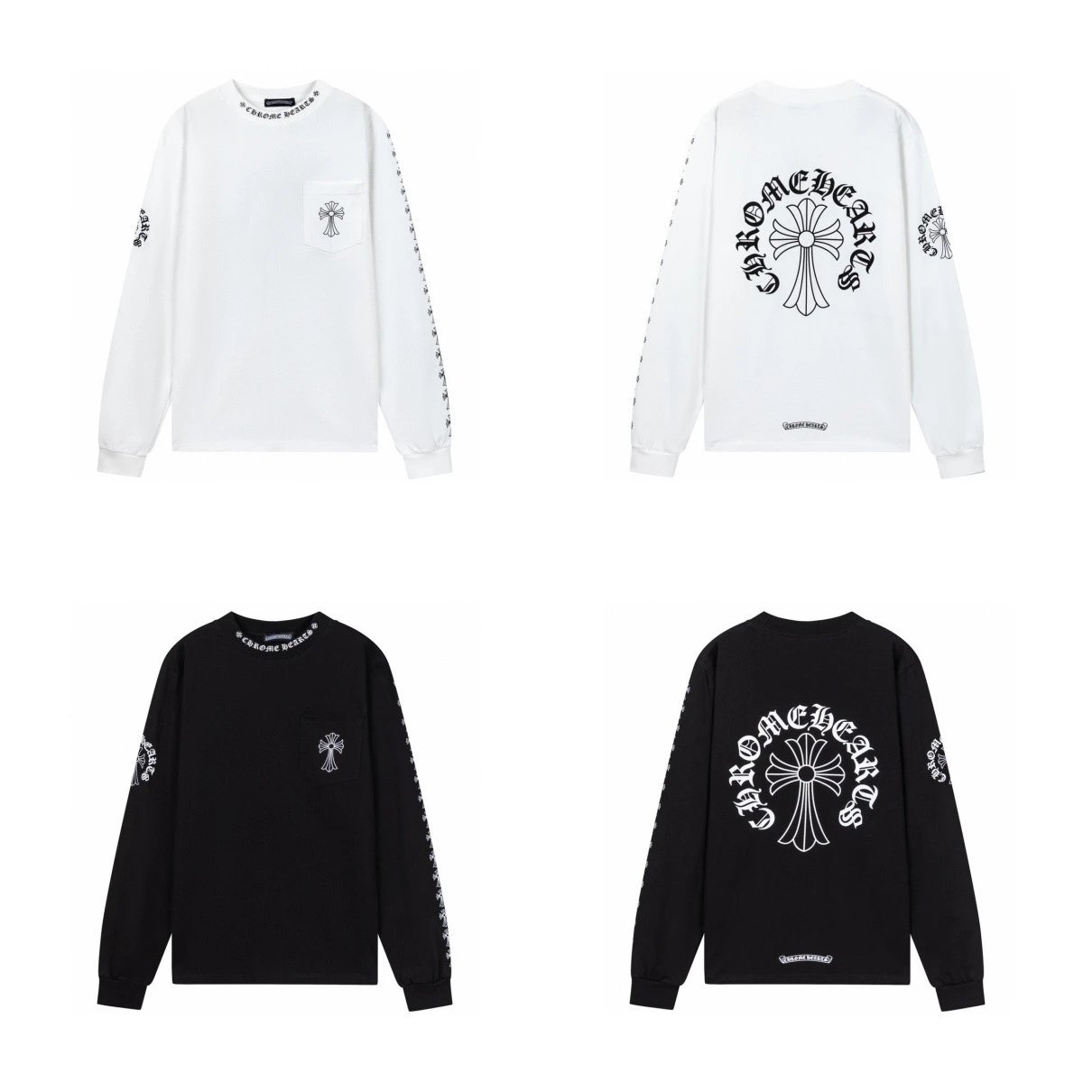 Chrome Hearts Long Sleeve T-Shirt White - 3
