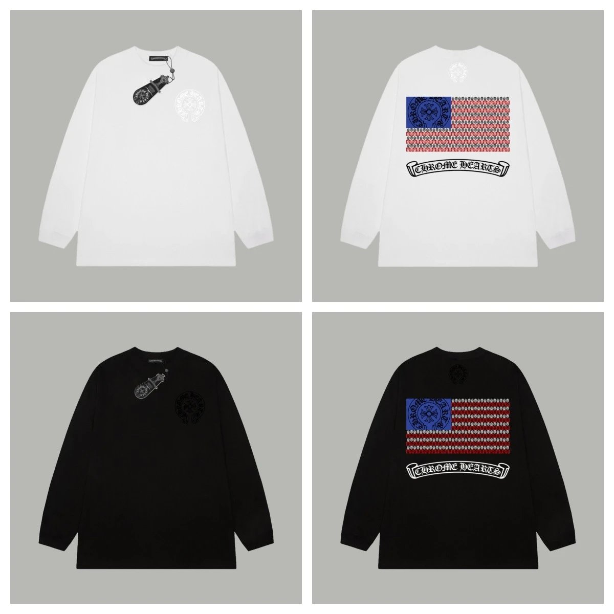 Chrome Hearts Long Sleeve T-Shirt White - 17