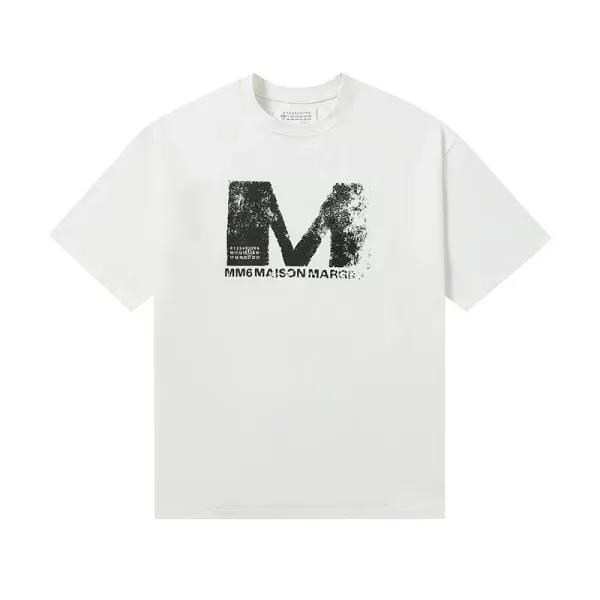 Maison Margiela MM6 T-Shirt Collection Black and White Graphic Tees - 8