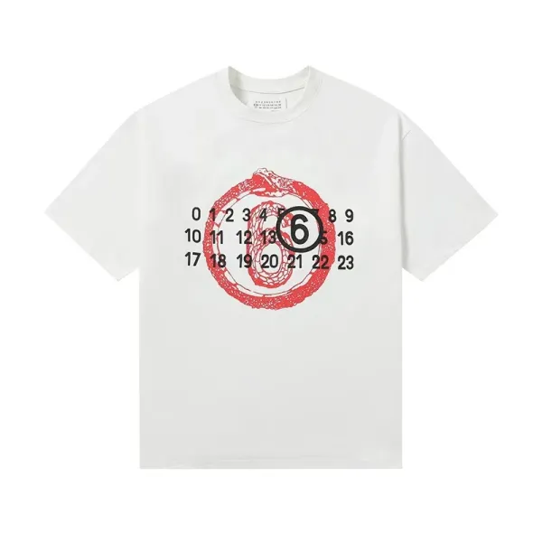 Maison Margiela MM6 T-Shirt Collection Black and White Graphic Tees - 13