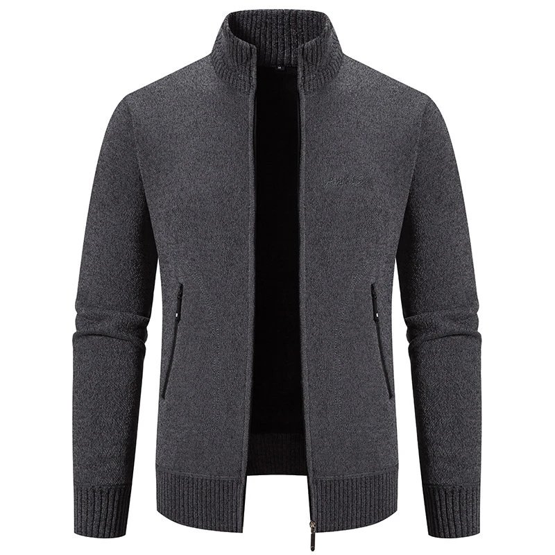 Design Hankesen Zip-Up Knit Cardigan Black Outerwear.cardigan - 12