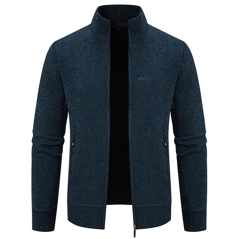 Design Hankesen Zip-Up Knit Cardigan Black Outerwear.cardigan - 20
