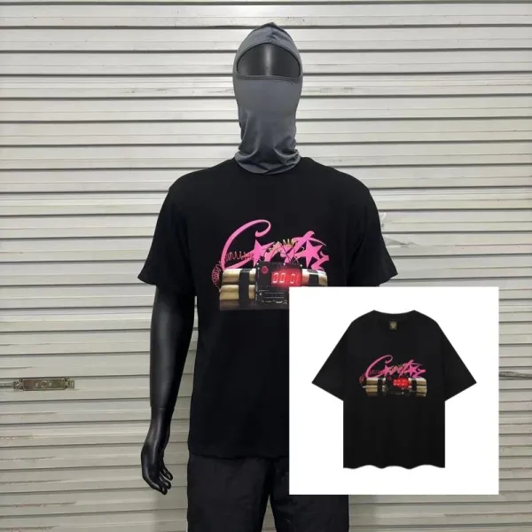 Design Bomb Timer Graphic T-Shirt Black Tops.t Shirts - 1