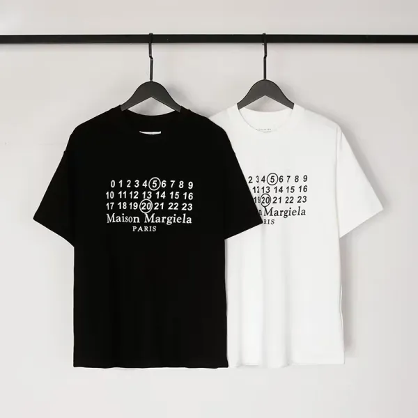 Maison Margiela MM6 T-Shirt Collection Black and White Graphic Tees - 31