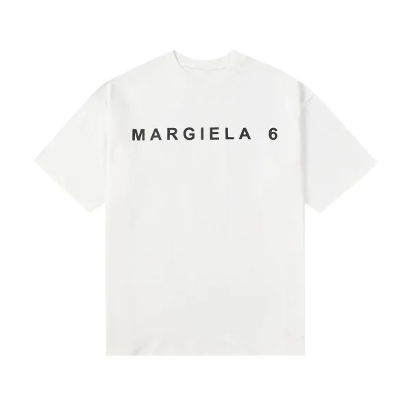 Maison Margiela MM6 T-Shirt Collection Black and White Graphic Tees - 39