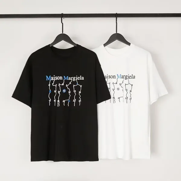 Maison Margiela MM6 T-Shirt Collection Black and White Graphic Tees - 40