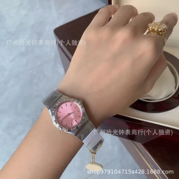Omega Constellation Pink Dial Stainless Steel Watch Watches - 3