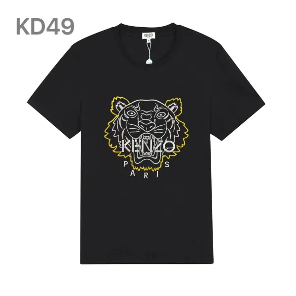 Kenzo Tiger Head Graphic Black T-Shirt - 18