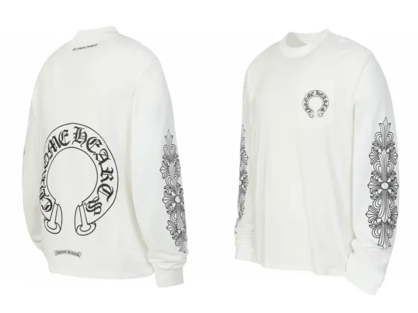 Chrome Hearts Gothic Cross Long Sleeve T-Shirt Black - 3